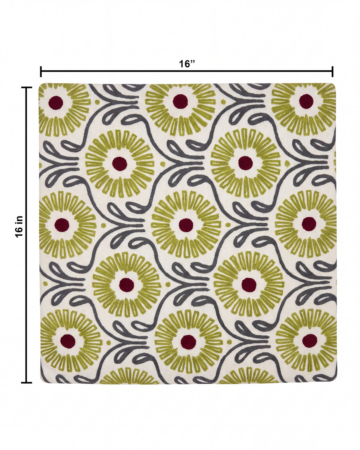 Kundi Embroidered Cushion Cover SSA-0087