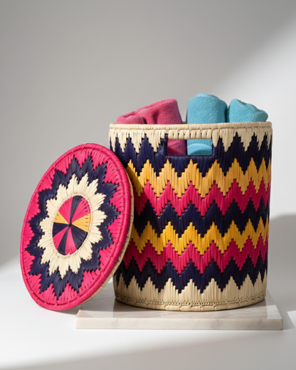 Multi Color Laundry Basket