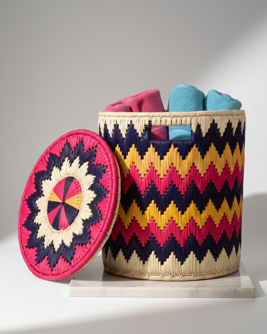 Multi Color Laundry Basket