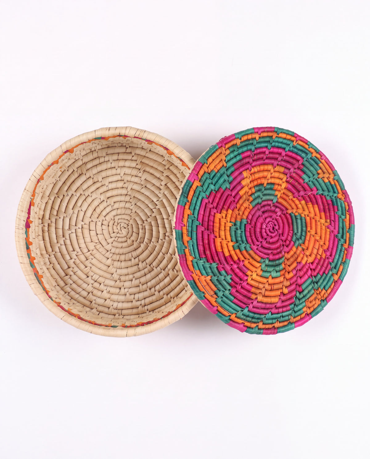 Roti / Bread Basket - Round Multi Color D-2