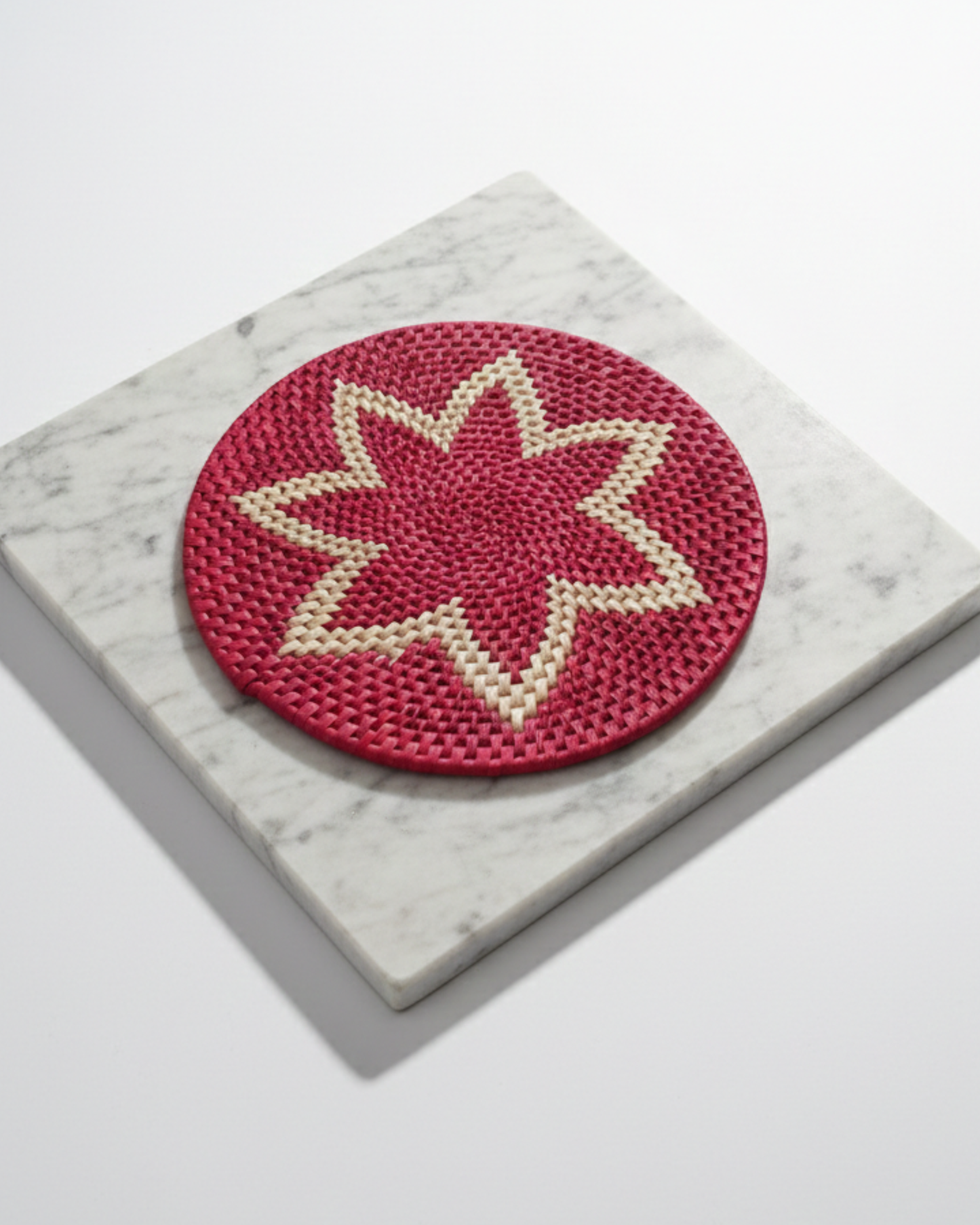 Table Placemat - Round Red Color