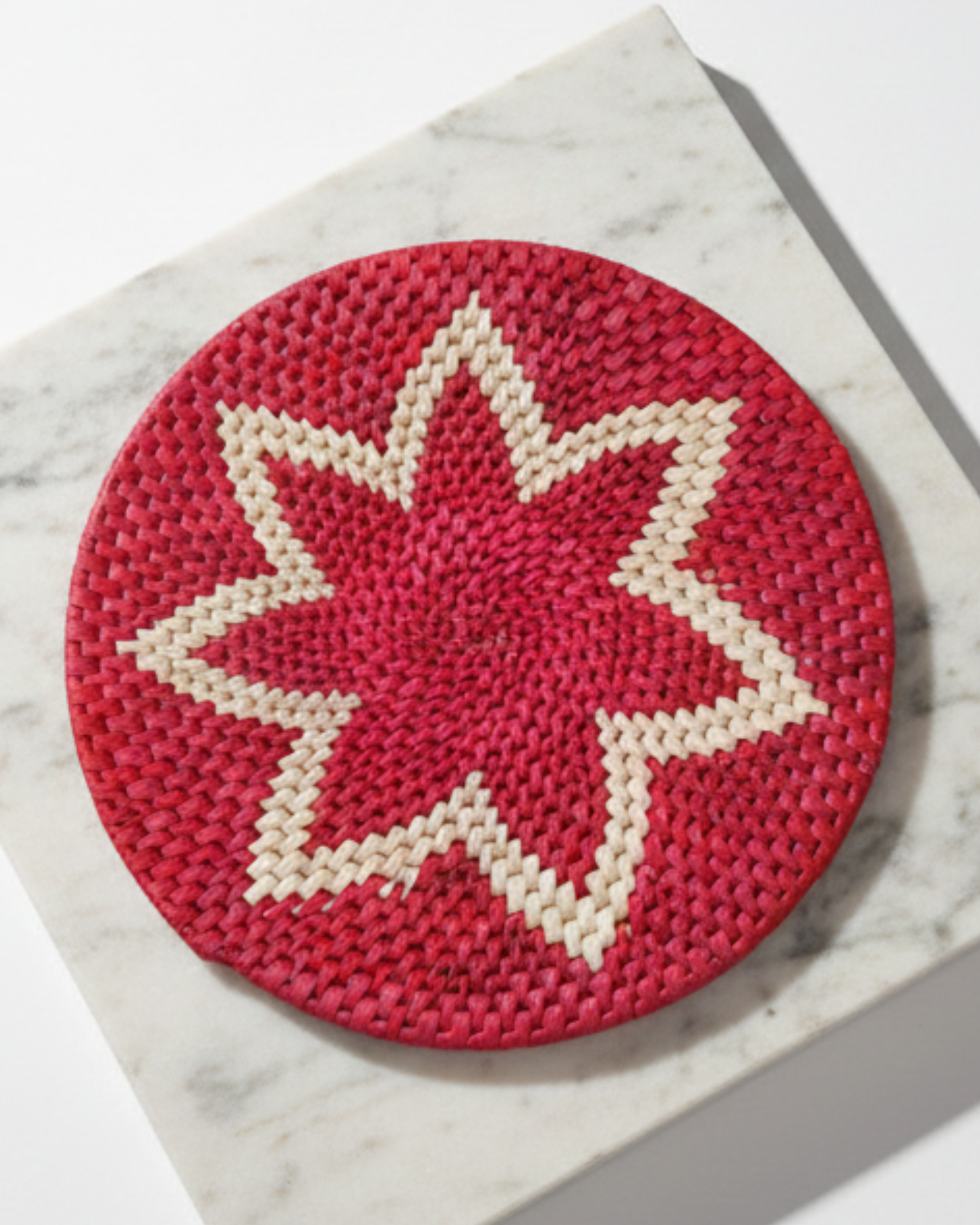 Table Placemat - Round Red Color