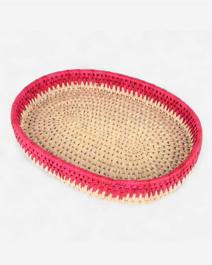 Oval Fruit Red Tray SSR-1272 D-7