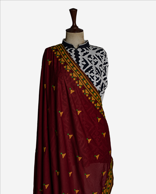 Hurmuch Mirror Work Shawl SSR-1290