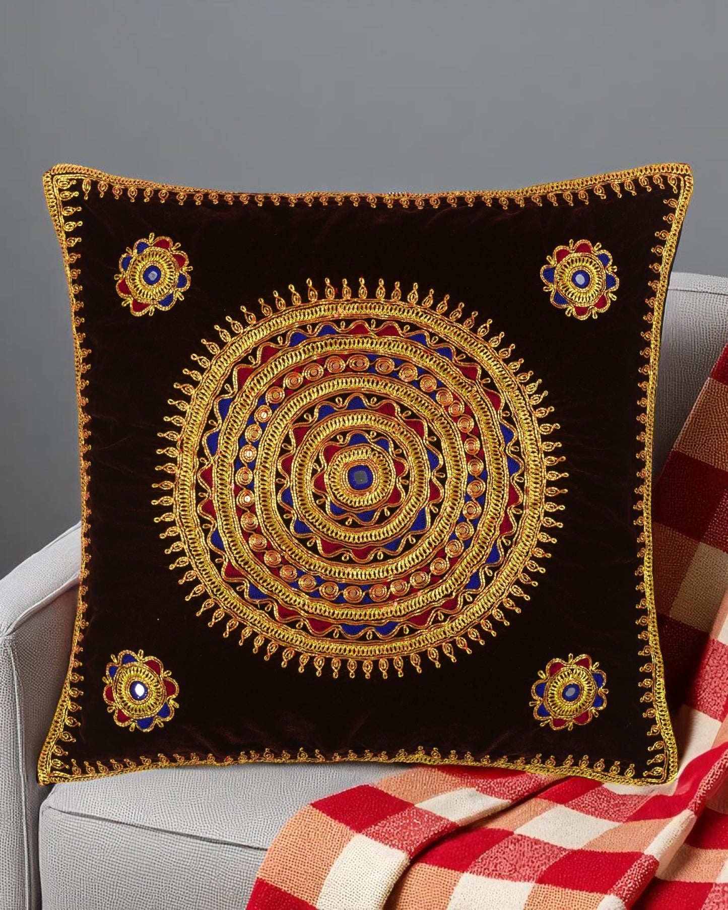 Muka Craft Brown Cushion Cover SSR-1289