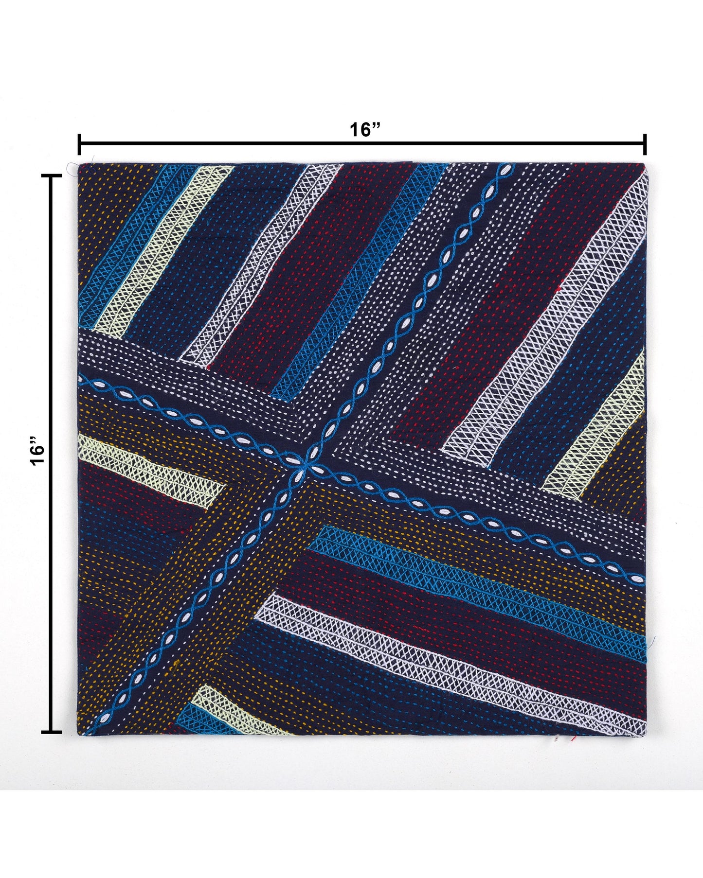Running Stitched Cushion Cover SSA-0034