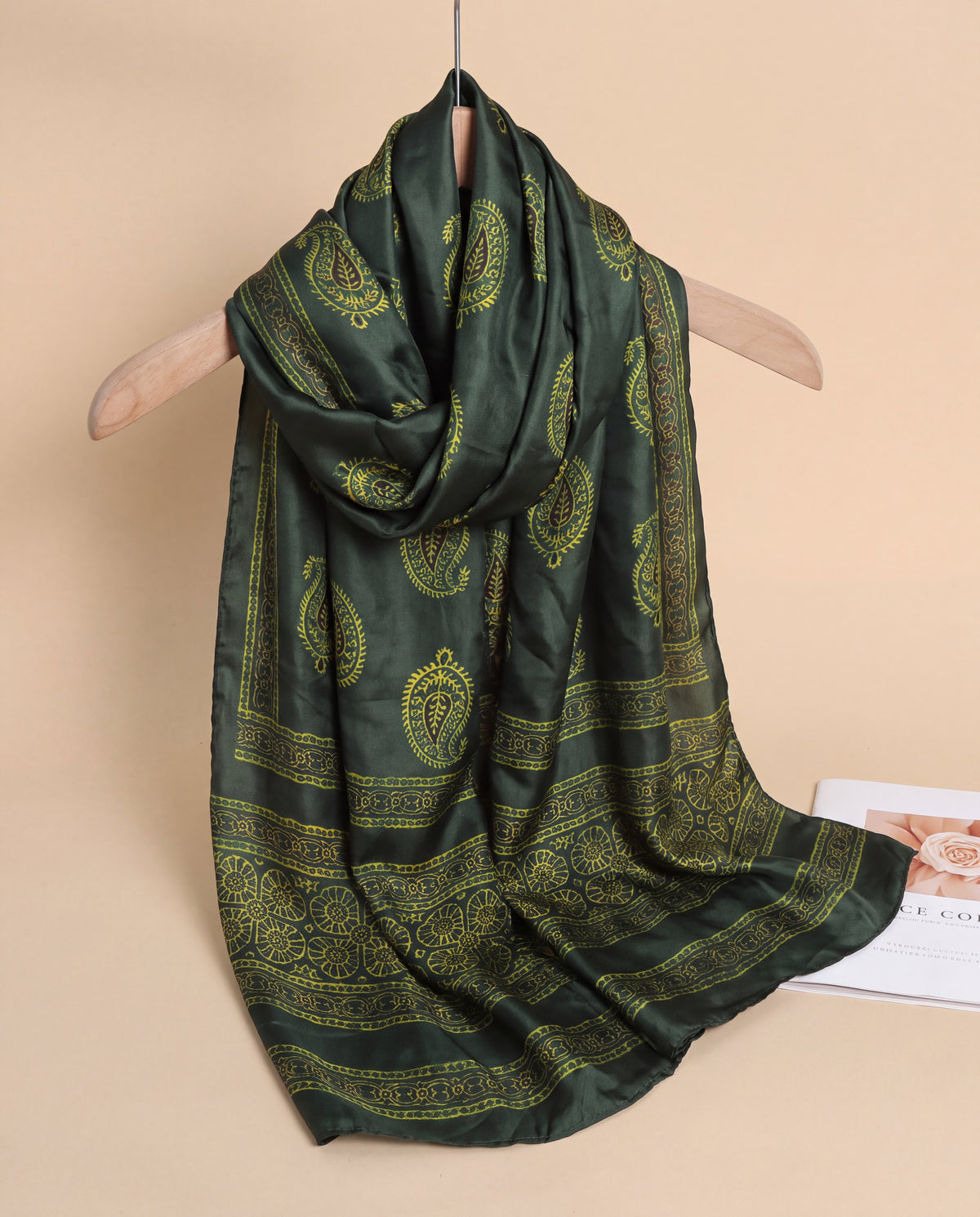 Silk Stole Hand Block Printed