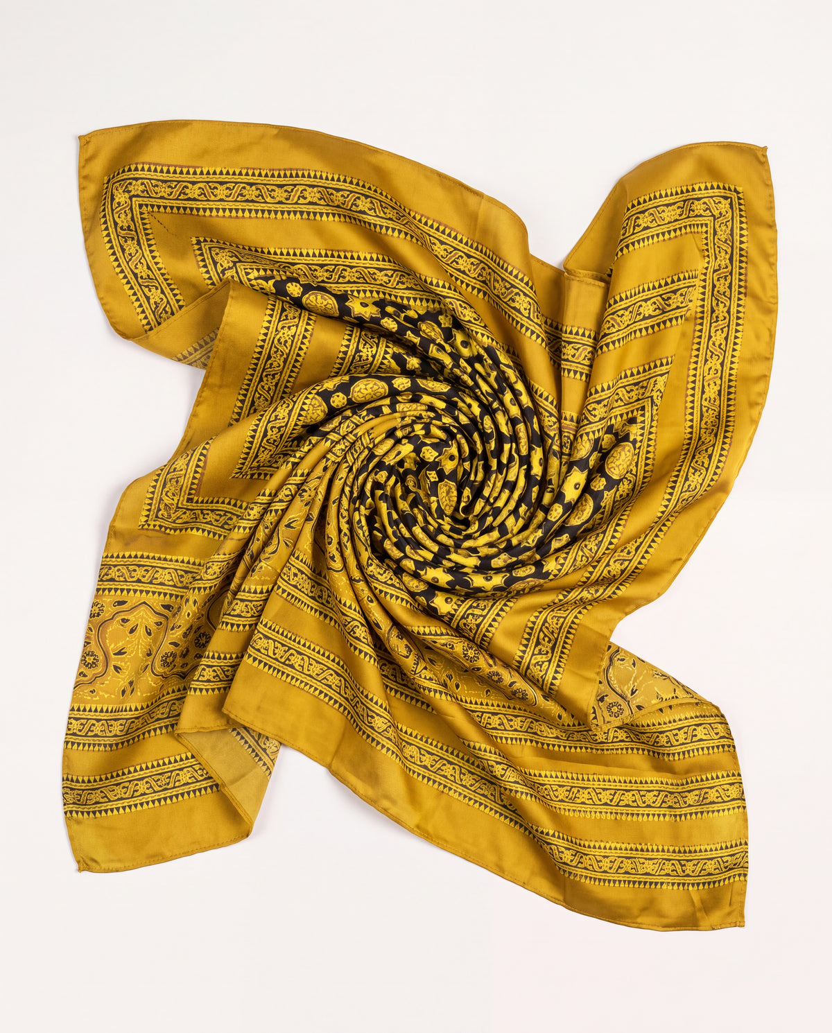 Silk Stole Hand Block Printed