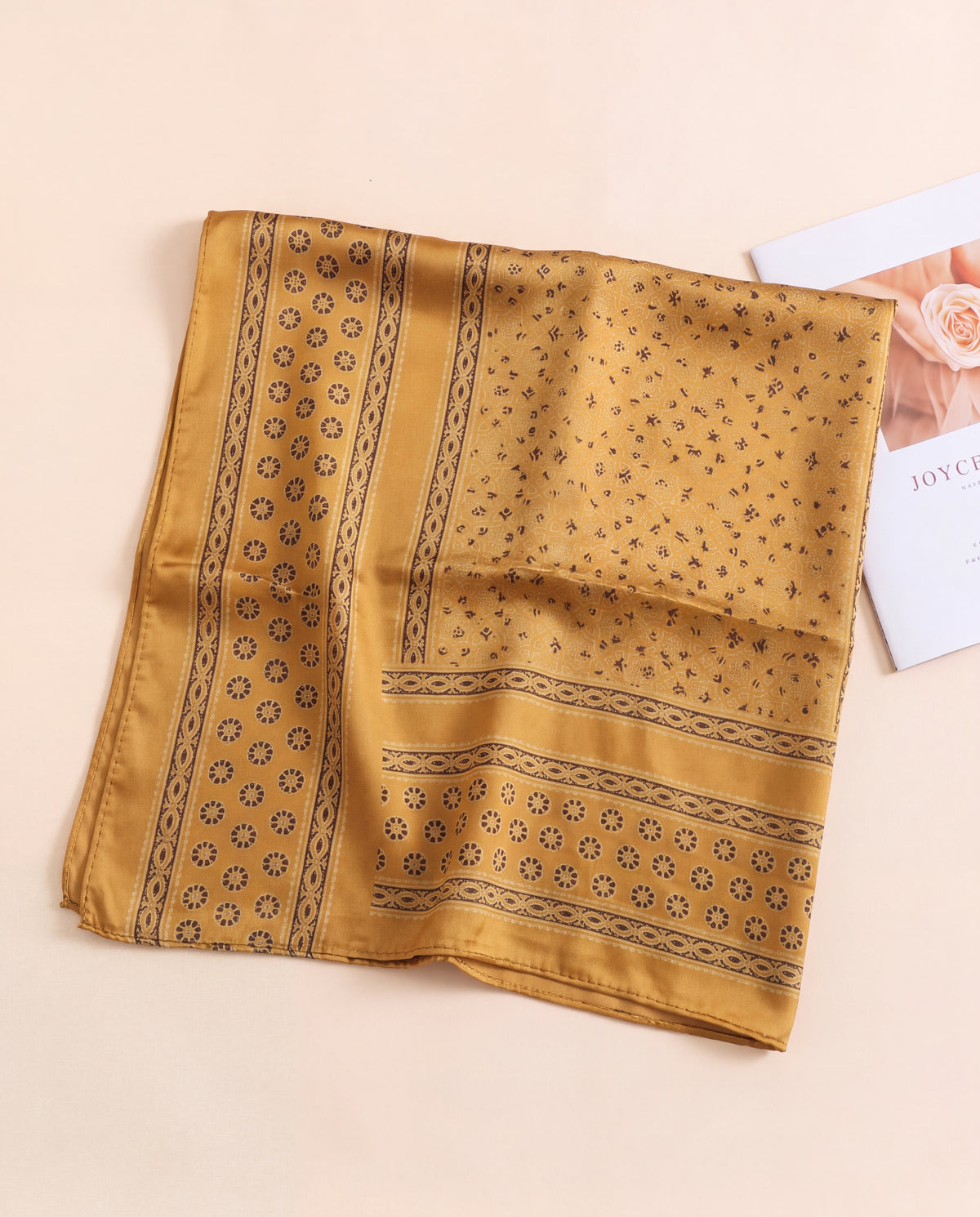 Silk Stole Hand Block Printed