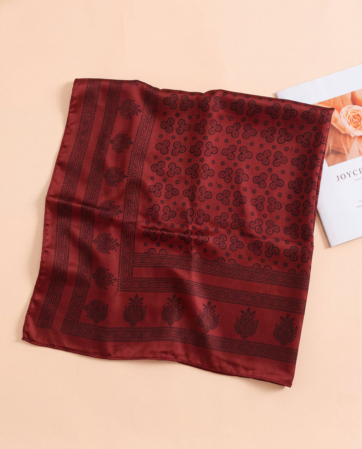 Silk Stole Hand Block Printed