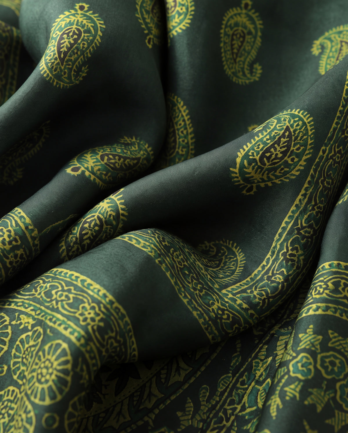 Silk Stole Hand Block Printed