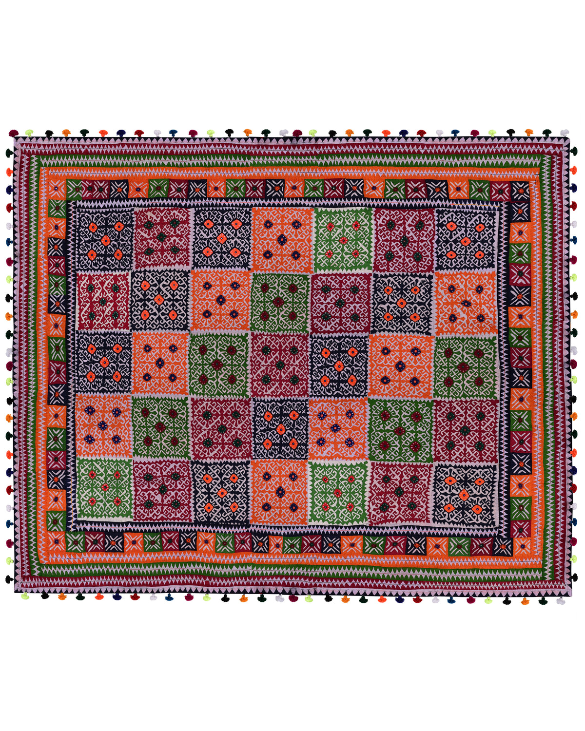 Pakistan Rilli Quilt Applique Rilli (Quilt) SSR-1585 D-4 – Sartyoon Sang