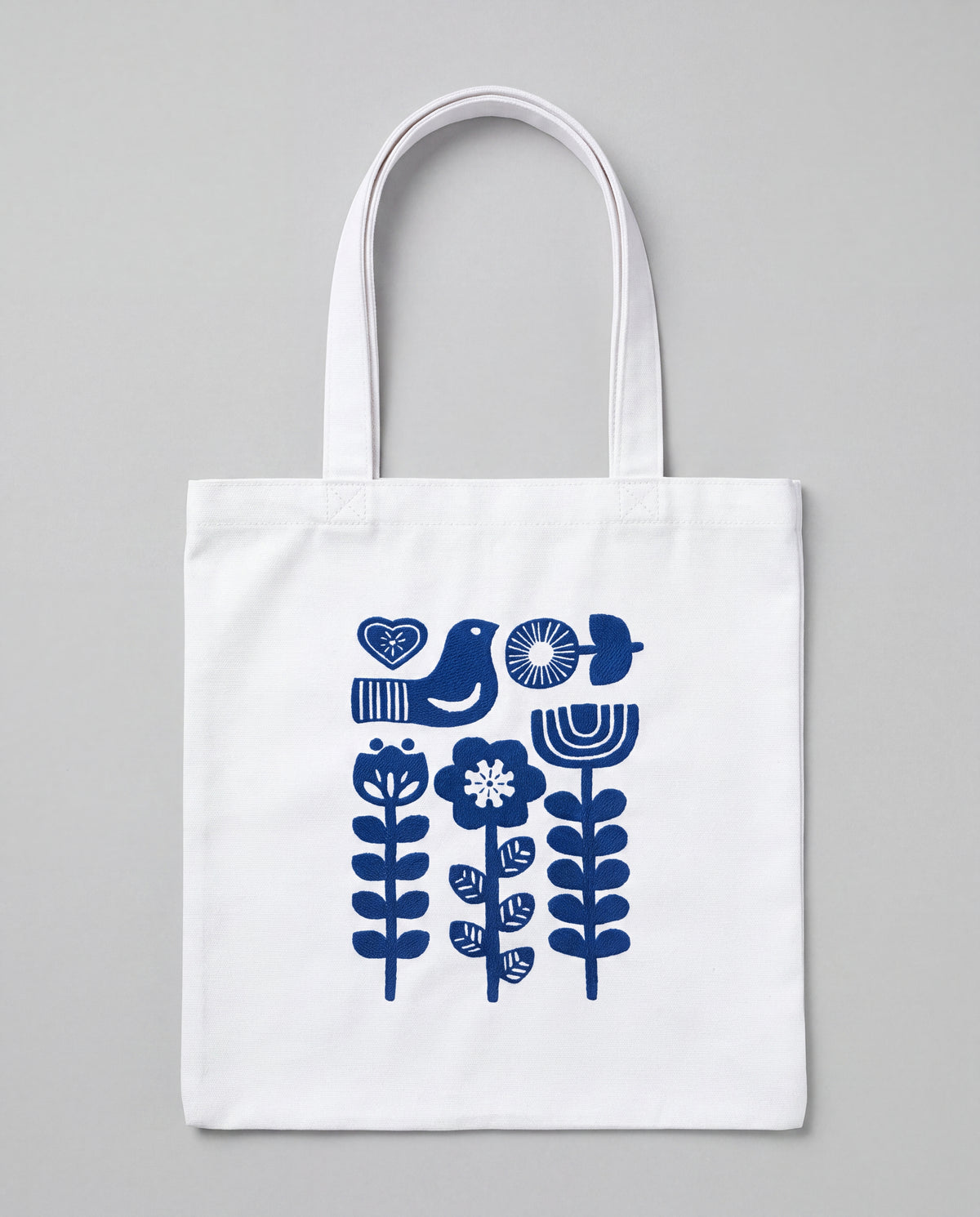 Floral & Bird Tote Bag