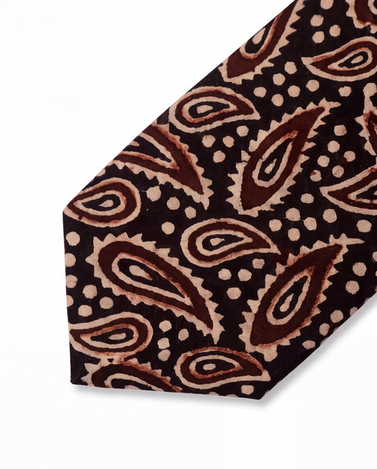 Natural Dye Necktie Desert Raga